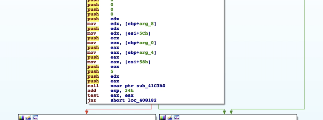 ida pro remove line of code in view eip